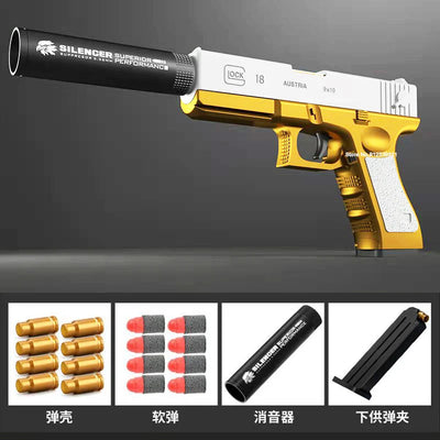 M1911 Glock G17 Soft Bullet Toy Gun Shell Ejection Foam Darts Pistol Desert Eagle Airsoft Gun With Silencer For Kid Adult Shoot