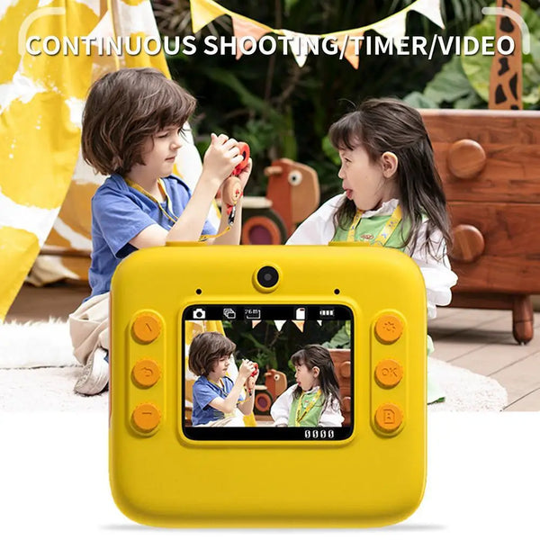 Children Instant Camera Print Camera HD1080P Video Photo Digital Camera with Print Paper for Kids Birthday Christmas Gift