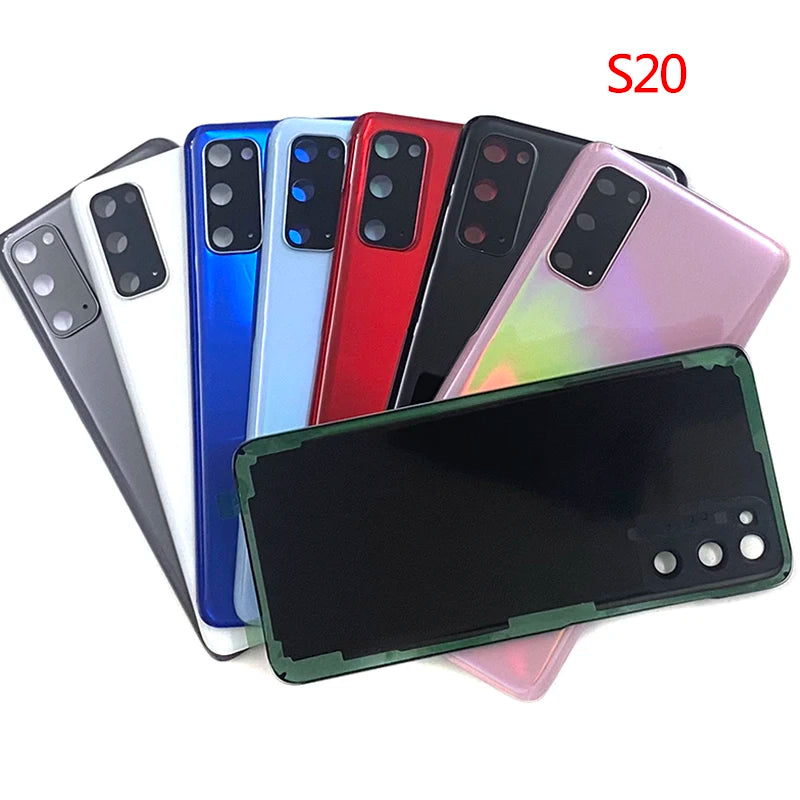 For Samsung Galaxy S20 Ultra S20U G988 S20 G980 S20 Plus S20+ G985 Housing Glass Cover Battery Back Cover Rear Cover Camera lens