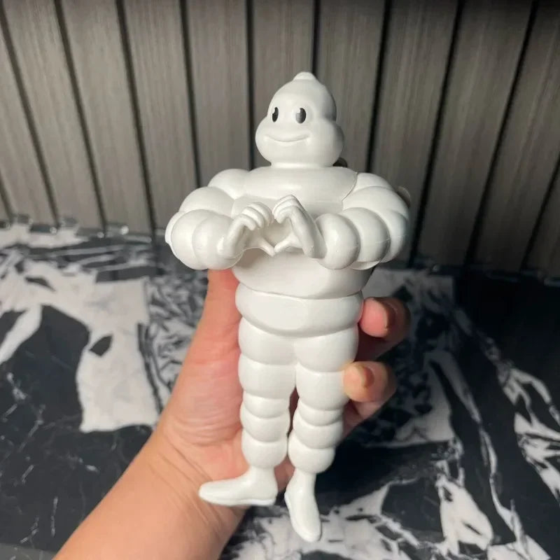 Michelins Bibendum Cartoon Anime Cute Kawaii White Fatty Action Figure Doll Model Toys Car Desktop Decoration Kids Gifts