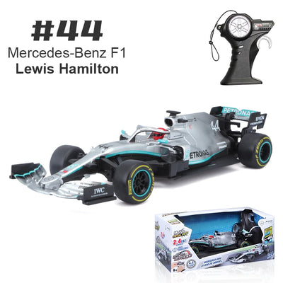 MAISTO RC Car Toy 1/24 Genuine Mercedes-AMG Racing F1 Team Formula Car Model Remote Control Toy Lewis Hamilton 2019 W10 W12 #44