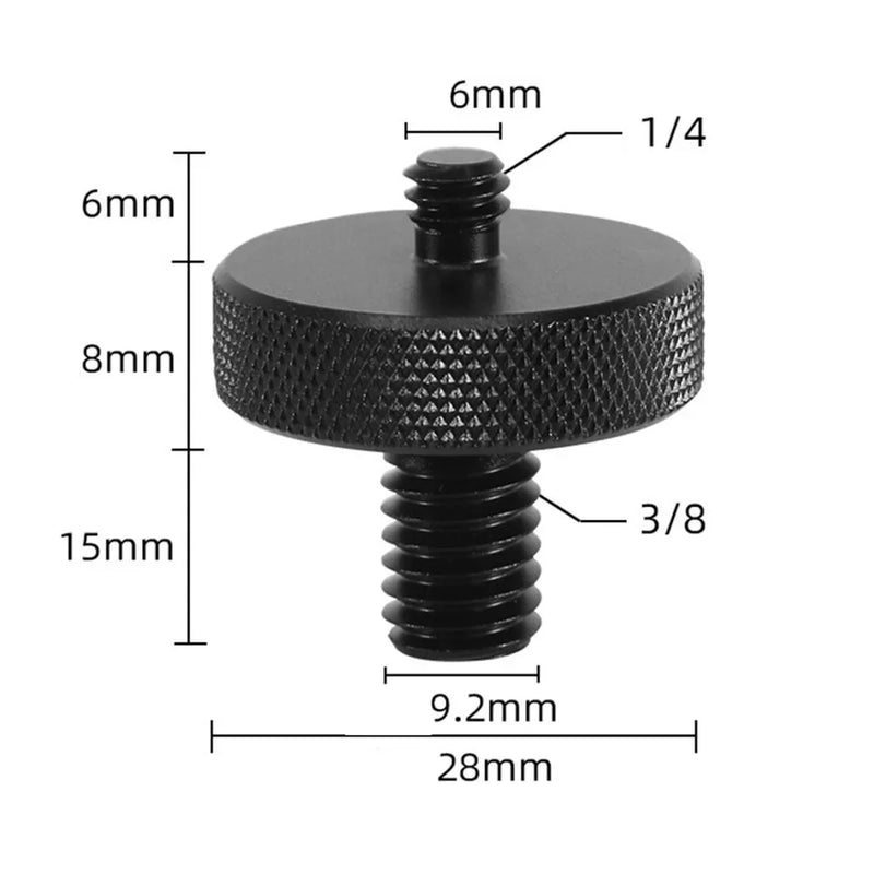 1/4 3/8 To 5/8 Female Male Threaded Screw Mount Adapter For Tripod Camera Studio Threaded Screw Mount Adapter