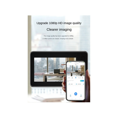 Tuya Smart 1080P WiFi Door Bell Peephole Camera Viewer Home Security Two-Way Audio Night Vision 4.3In FHD Video Doorbell