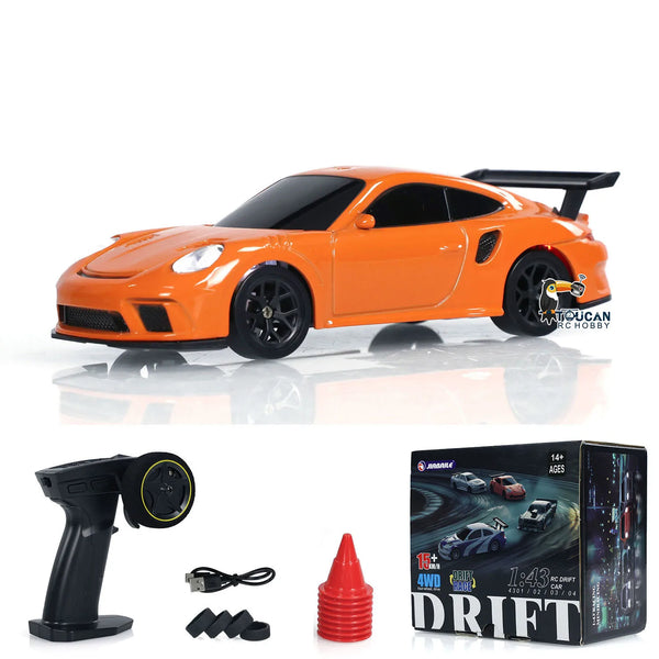 RTR 1/43 RC Speed Car 4WD Four-wheel Drive Radio Control 2.4g Mini Racing Drifting Car Toy High Speed Model Gift for Boys