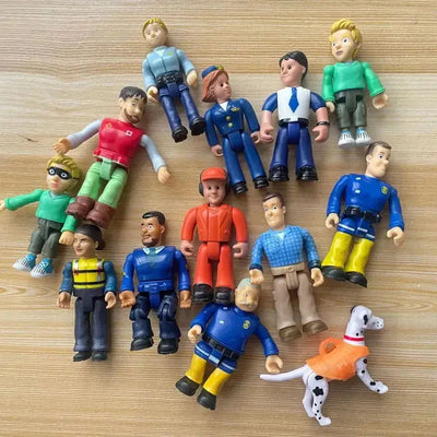 Part1 Original 1pcs joint movable Fireman sam Action PVC Toys for kids