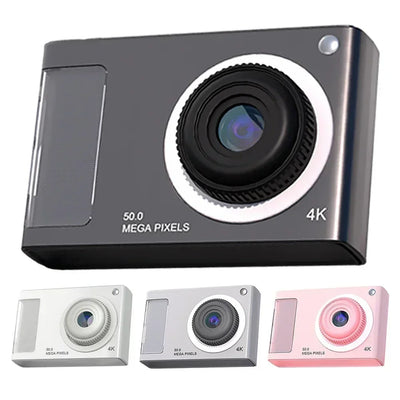 Small Camera Anti Shake Boys Girls Children Dual Lens Support Compact Camera HD 1080P 48MP 32GB Card for Digital Point and Shoot