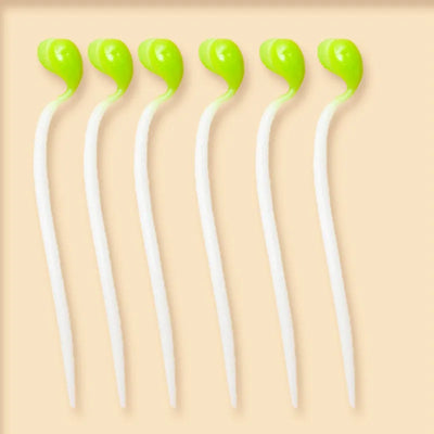 20pcs Elastic Stress Relief Toy Interest Bean Sprouts Stretch Simulation Yellow Bean Sprouts Decompression Props Kitchen Decor