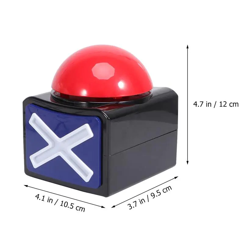 2Pcs Halloween Squeeze Sound Box Game Answer Buzzer Electronic Sounding Toy Show Sound Button Party Sounding(Without )