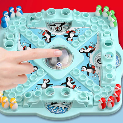 Children's Party Games Toy Penguin Jump Board Game 4 Players Interest Challenges Checker Family Parent-child Interaction for kid