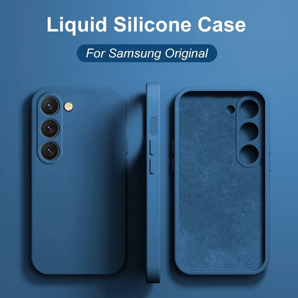 S23 S22 Ultra Plus Case  Liquid Silicone Phone Case For Samsung Galaxy S23 S 23 S22 Ultra Plus S23Plus S23Ultra Soft Cover