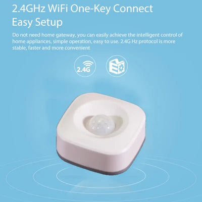 IHSENO Tuya WiFi PIR Motion Sensor Wireless Human Body Movement Detect Infrared Detector Home Security Alarm Smart Life APP