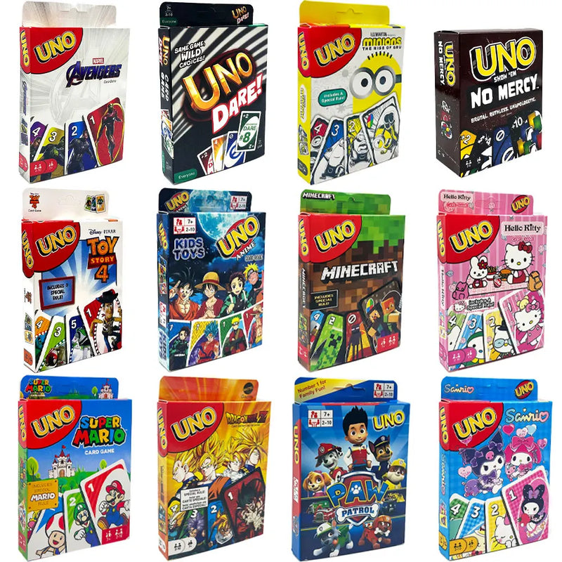 Uno No mercy Game Board Games UNO Cards Table Family Party Entertainment UNO Games Card Toys Children Birthday Christmas