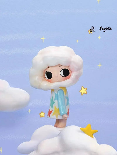 Genuine Popmart Nyota Fluffy Life Series Blind Box Kawaii Anime Mysterious Surprise Box Guess Figure Model Toy Figurine Gift