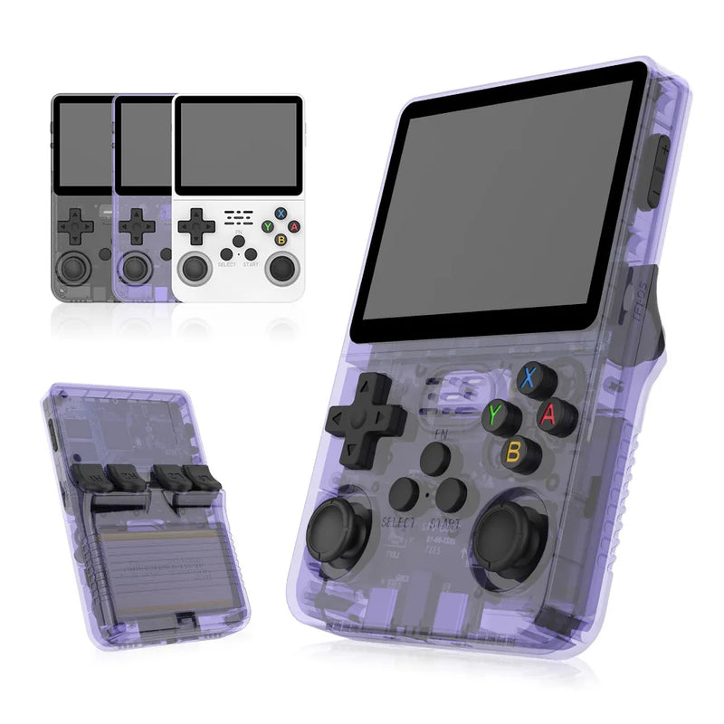 R36S Retro 3.5 Inch IPS Screen Handheld Game Console Open Source Linux System 64G 15000+ Games Pocket Video Player R35S