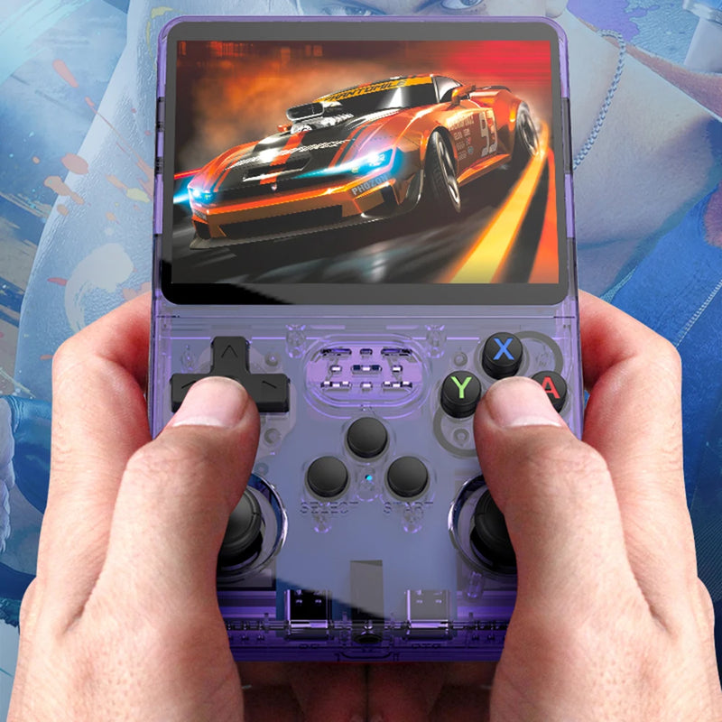 R36S Handheld Game Console 64GB TF Card 10000+ Games 3.5" IPS Screen Linux System R36s Case Portable Pocket Retro Video Player