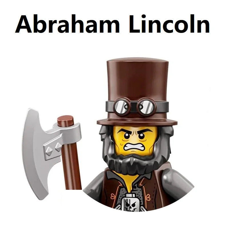 Movie Series Apocalypseburg Abe Abraham Lincoln Building Blocks Mini Action Figure Toys