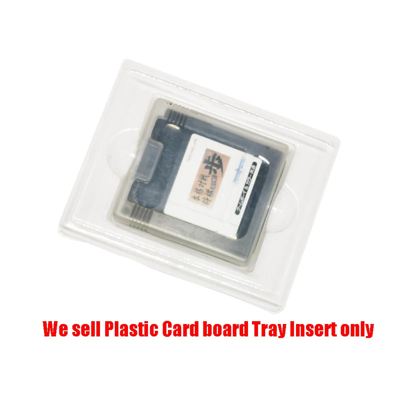 Clear Plastic Game Card Cartridge Cases Boxes Insert Inner Tray  Inlay for Gameboy Color   GBC game Japan EU version