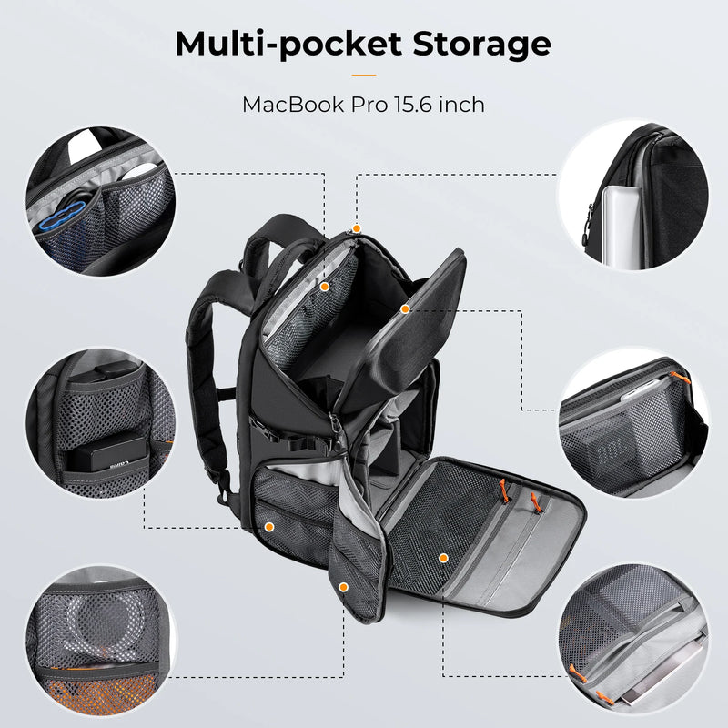 K&F CONCEPT Large Capacity Camera Backpack Outdoor Travel Waterproof Travel Photography Bag Can Carry A tripod With Rain Cover