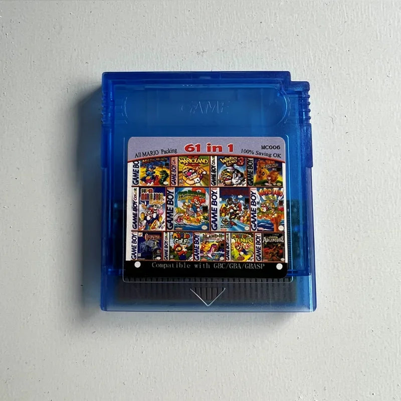 Pokemon Series 61 108 Games In 1 Video Game Cartridge Card English Version for GBC/GBA/SP/GBM