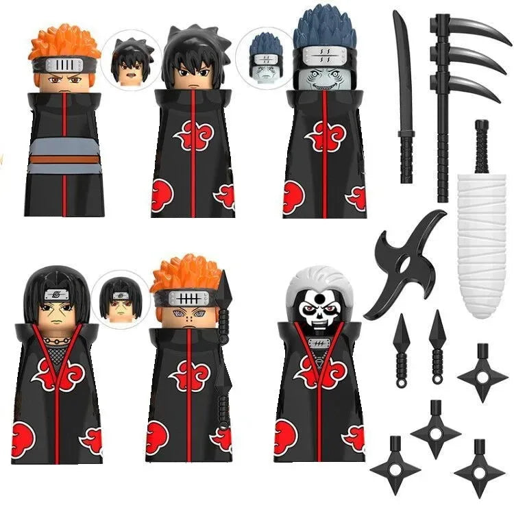 75 Style Narutos Building Blocks Uzumaki Boruto Mitsuki Gaara Namikaze Minato Tobirama Action Figure Accessories For Kids