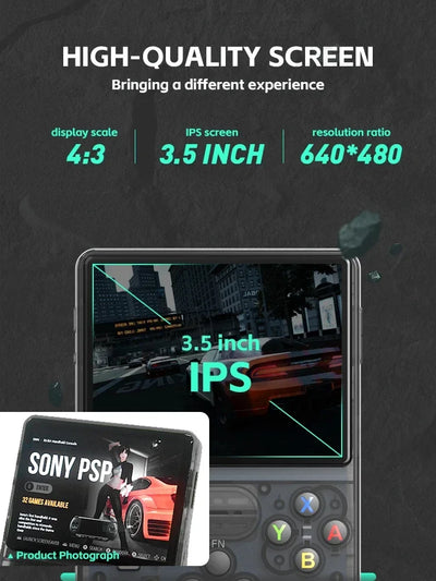 R36S Retro Handheld Game Consoles Portable IPS 3.5 Inch Open Source Double Card 3D Video Pocket Game Consoles Linux System Gift