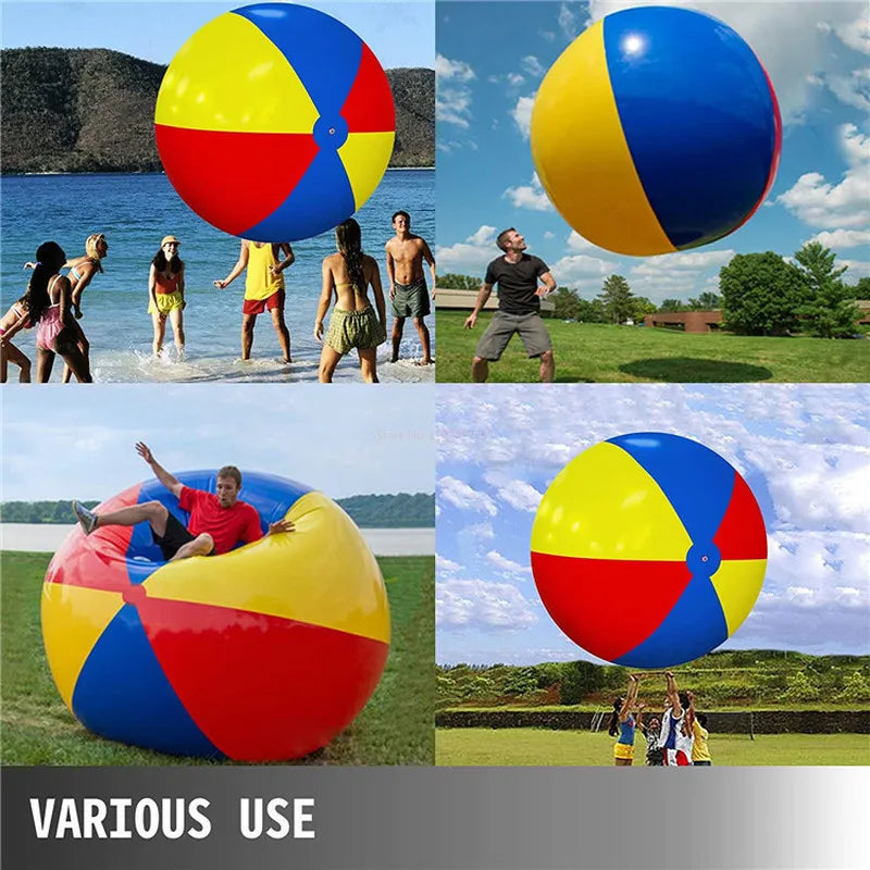 100/200cm Giant Inflatable Pool Beach Thickened Pvc Sports Ball Outdoor Water Games Party Children&