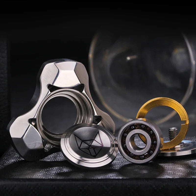 New Fox Stainless Steel Metal Fidget Spinner Adult EDC Antistress Hand Spinner Office Toy Autism Stress Relief Toys