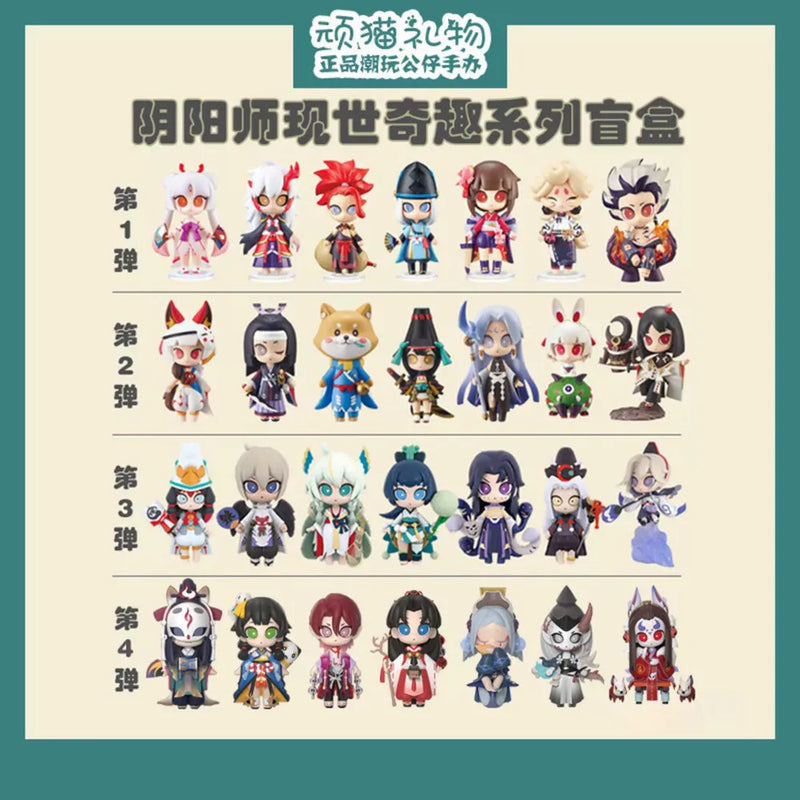 Original Onmyoji Anime Figurines Blind Box Toys Kawaii Anime Action Figure Caixa Caja Surprise Mystery Box Dolls Girls Gift