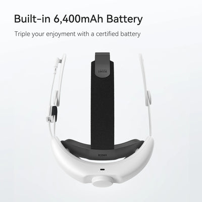 KIWI design 6400mAh Battery Head Strap Compatible with Meta Quest 3 Power Lasting Head Strap (Not for Our Charging Stand)