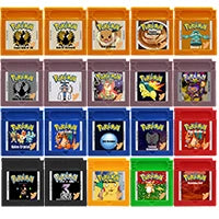 GBC Game Cartridge 16 Bit Video Game Console Card Pokemon Series Black White Genesis Gold Silver 97 Kalos Crystal for GBC/GBA/SP