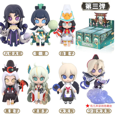 Original Onmyoji Anime Figurines Blind Box Toys Kawaii Anime Action Figure Caixa Caja Surprise Mystery Box Dolls Girls Gift