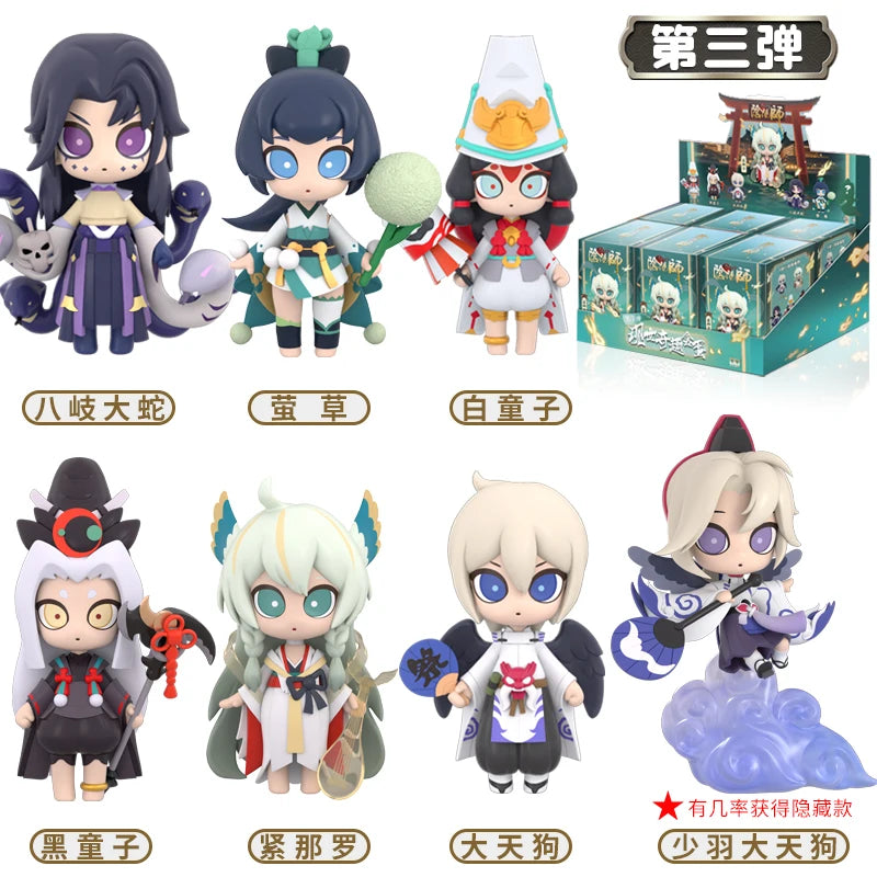 Original Onmyoji Anime Figurines Blind Box Toys Kawaii Anime Action Figure Caixa Caja Surprise Mystery Box Dolls Girls Gift