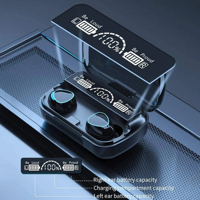 TWS M10 Wireless Earbuds Built-in Call Noise Canceling Mic In Ear Bluetooth Earphones Headset For Smart Phone Computer Laptop