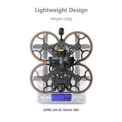 GEPRC Cinelog25 Cinelog 25 V2 Analog 2.5 Inch 4S RC FPV Racing Drone with TAKER G4 35A AIO ESC 5.8G 1W VTX Caddx Ratel2 Camera