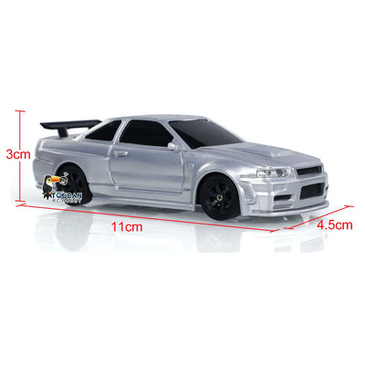 Toys 1/43 Scale RTR RC Drift Race Car Gyro 4WD Ready to Go Mini Car Toy High-Speed Vehicle Painted Finished Model for Boys Gifts