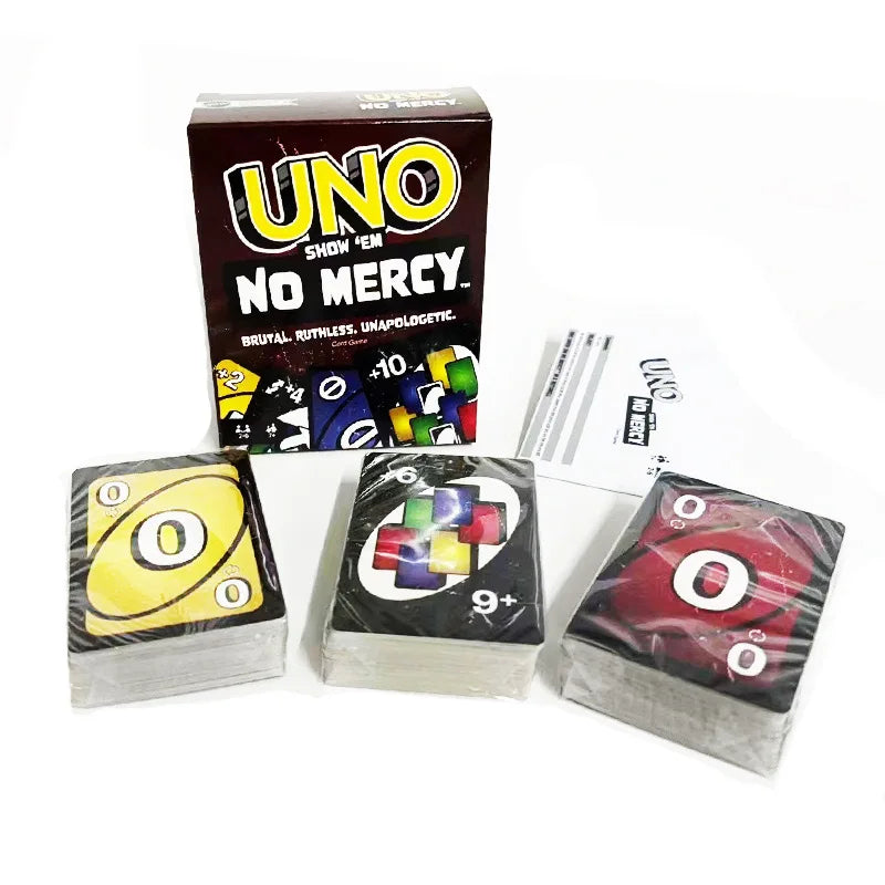 Uno No mercy Game Board Games UNO Cards Table Family Party Entertainment UNO Games Card Toys Children Birthday Christmas