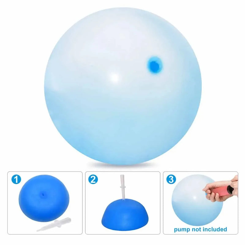 Kids Blow Up Balloon Toy Children Outdoor Inflatable Ball Decompress Ball Fun Party Game Summer Gift Inflatable Elastic Ball