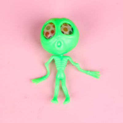 Creative Novelty Skeleton Alien Kids Halloween Gift Spoof Squeeze Sensory Stress Relief Toy Stress Ball Left Restless Boy Toy