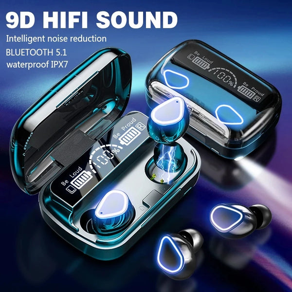 2024 New Bluetooth Wireless TWS Earphone Smart Touch Call Headset Waterproof Noise Canceling M10 Headphones for All Smartphones