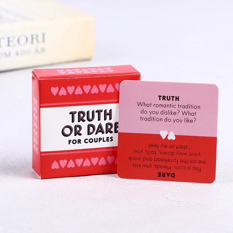 Truth or Dare for Couples 51 Questions Sexy Date Night Card Game for Naughty Adult Game Party