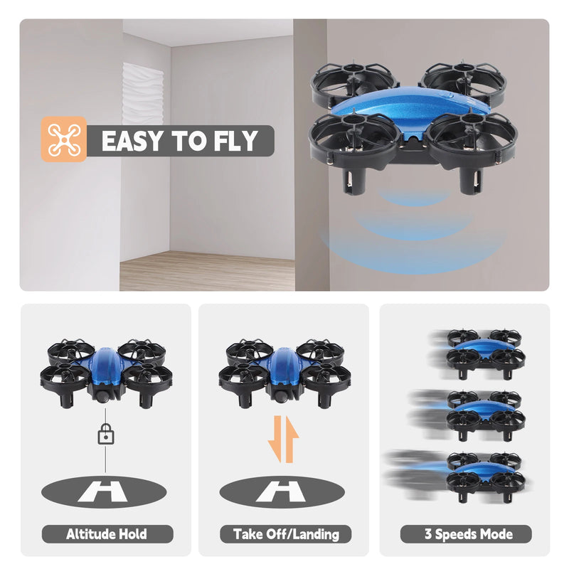 Mini FPV Racing Training Drone with Camera 4Ch 6-Axis Headless Mode Helicopter 3D Flip Beginner Remote Control Quadcopter Toys