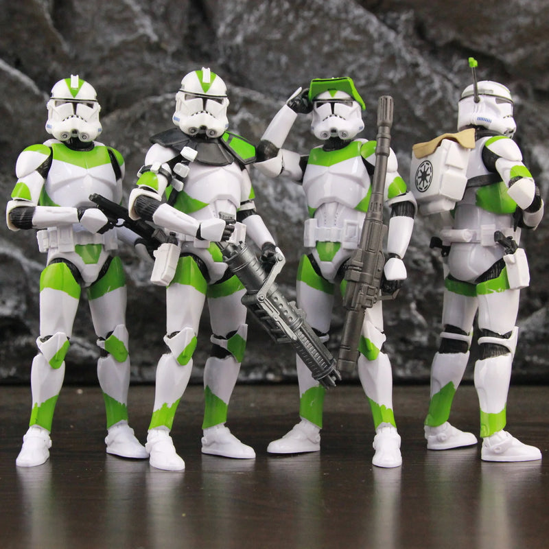 Star Wars 104th 212th 442nd 332nd 501st 6" Action Figure ARC ARF Trooper Shock Asohka Commander Phase 2 Episode II Clone Toys