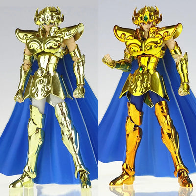 CS Model Saint Seiya Myth Cloth EX Leo/Lion Aiolia 24K With Phoenix Ikki Head 2.0 Gold Knights of the Zodiac Action Figure