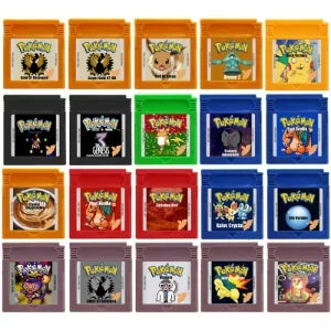 GBC Pokemon Series Game Cartridge 16-Bit Video Game Console Card Black White Genesis Gold Silver 97 Bronze 2 for GBC GBA