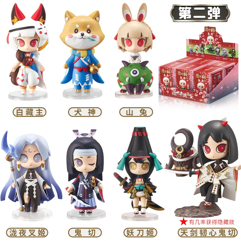 Original Onmyoji Anime Figurines Blind Box Toys Kawaii Anime Action Figure Caixa Caja Surprise Mystery Box Dolls Girls Gift