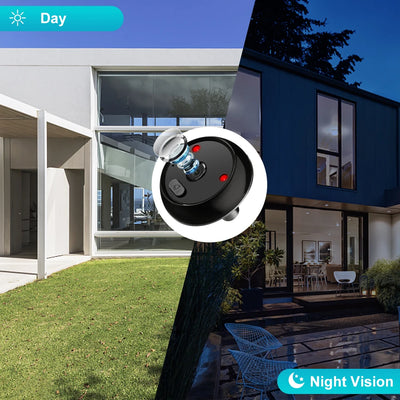 ELECTOP Video Peephole Doorbell Camera Inteligente Intercom 120° Auto Ring Night View Digital Door Viewer Smart Home Security